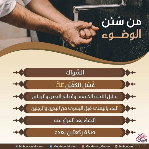 ما حكم من ترك سنة من سنن الوضوء؟