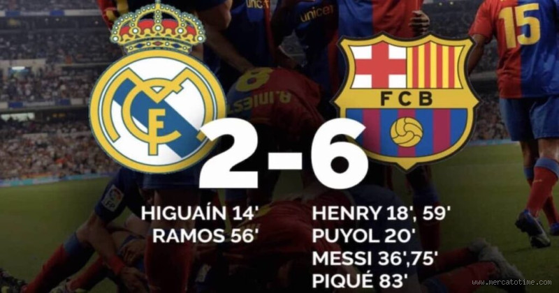 ما هي أكبر خسارة لريال مدريد من برشلونة؟