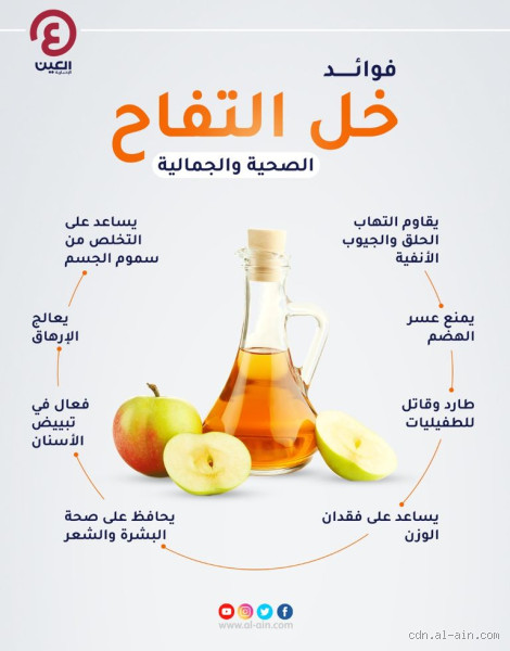 هل شرب خل التفاح يدرّ البول؟ اكتشف الحقيقة