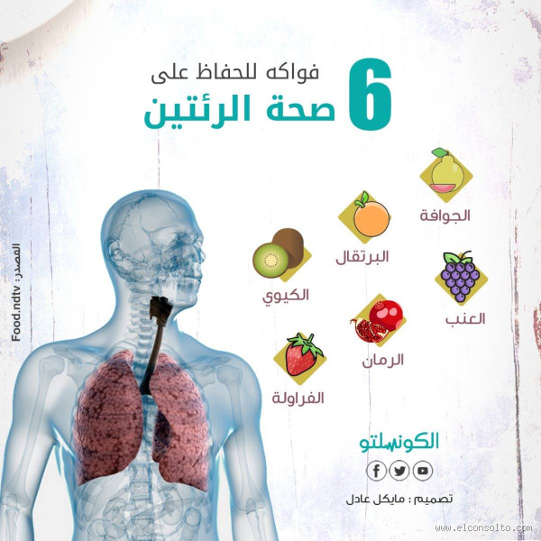 ما هي الفاكهة التي تنظف الرئة؟